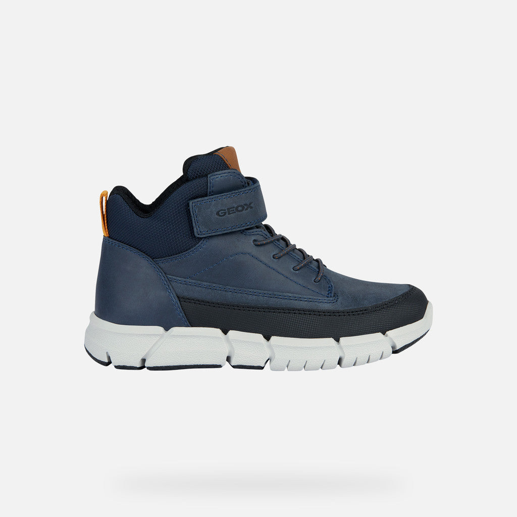 Geox pantofi baieti scoala snakers inalti 28-35 Navy