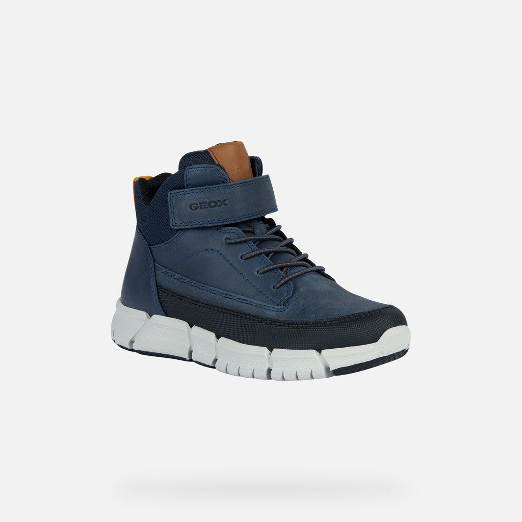 Geox pantofi baieti scoala snakers inalti 28-35 Navy