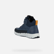 Geox pantofi baieti scoala snakers inalti 28-35 Navy