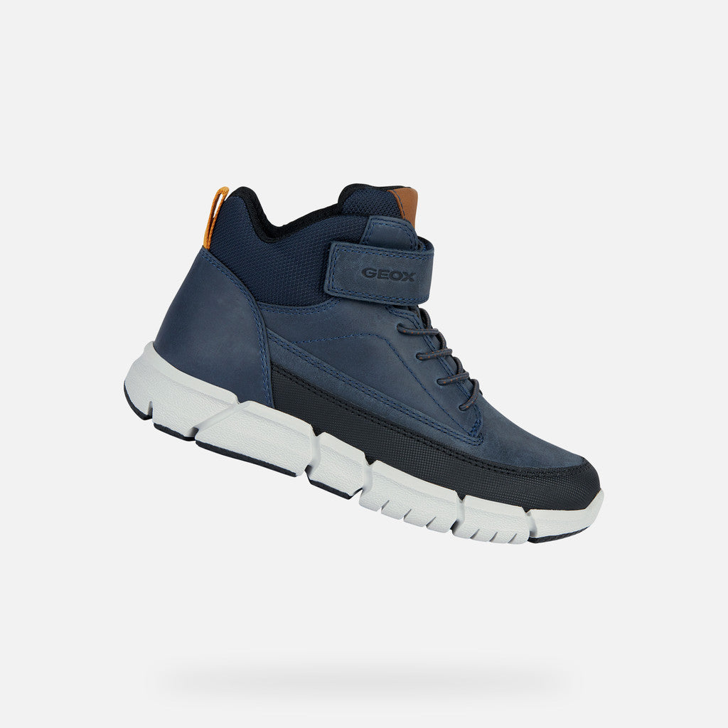 Geox pantofi baieti scoala snakers inalti 28-35 Navy