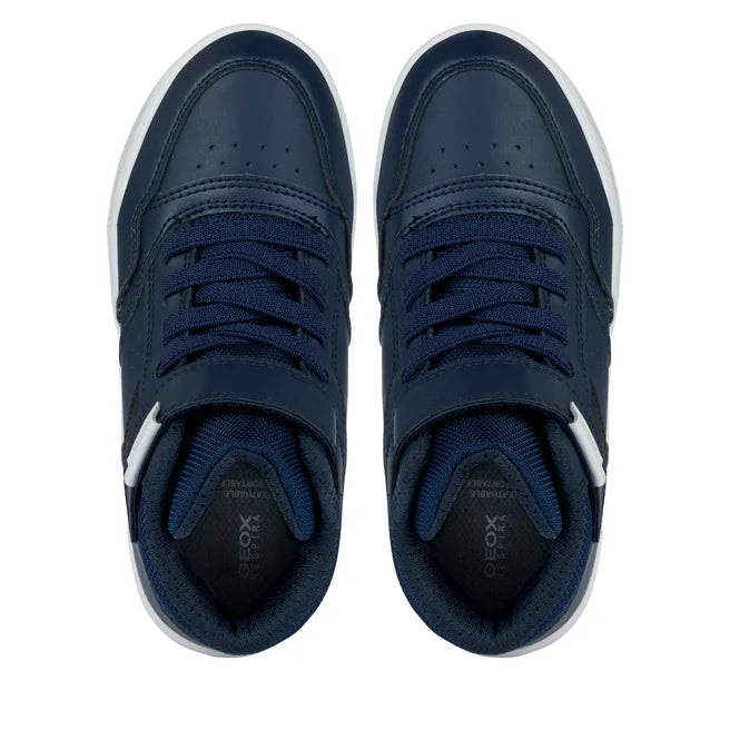 Geox pantofi baieti scoala snakers inalti 28-36 Bleumarin
