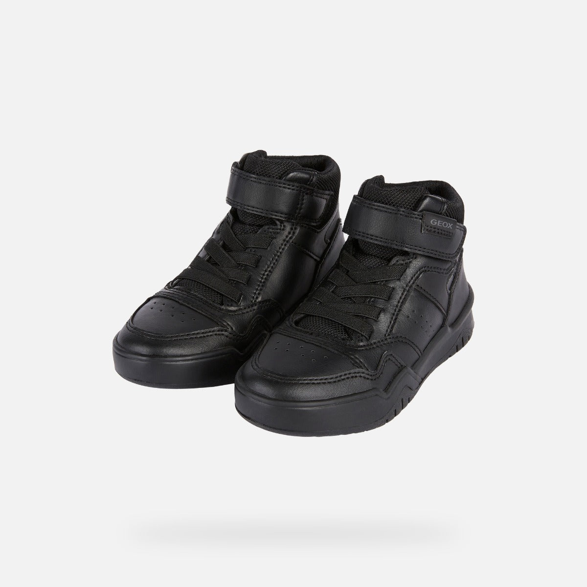Geox pantofi baieti scoala sneakers inalti Perth 28-35 Black