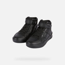 Geox pantofi baieti scoala sneakers inalti Perth 36-37 Black