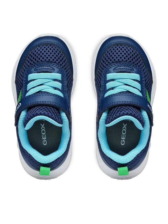 Geox pantofi baieti sport 20-27 Sprintye Navy-Light Green