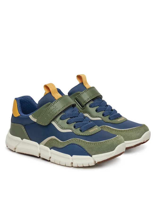 Geox pantofi baieti sport 31-35 Flexyper Military/Blue