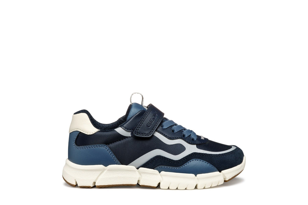 Geox pantofi baieti sport 32-35 Flexyper Navy/Light Grey