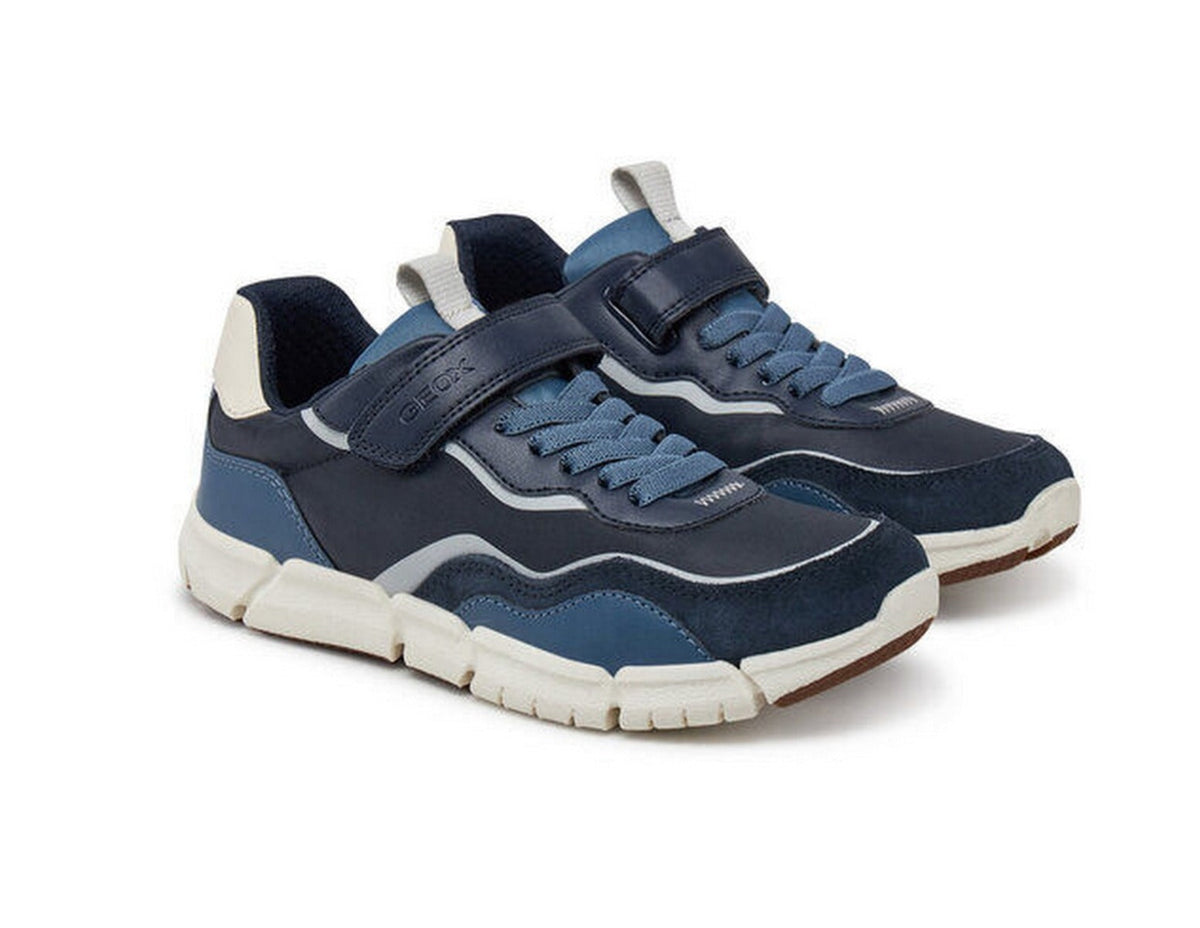 Geox pantofi baieti sport 36-37 Flexyper Navy/Light Grey Imagine principală a produsului