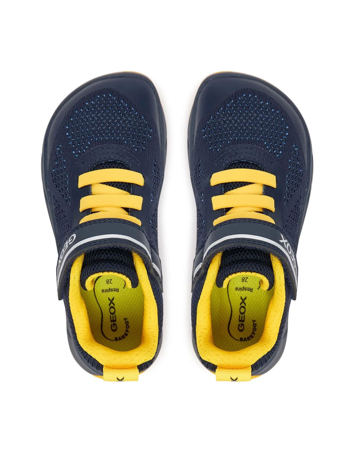 Geox pantofi baieti sport Barefoot Foot-Run 26-34 Navy/Yellow