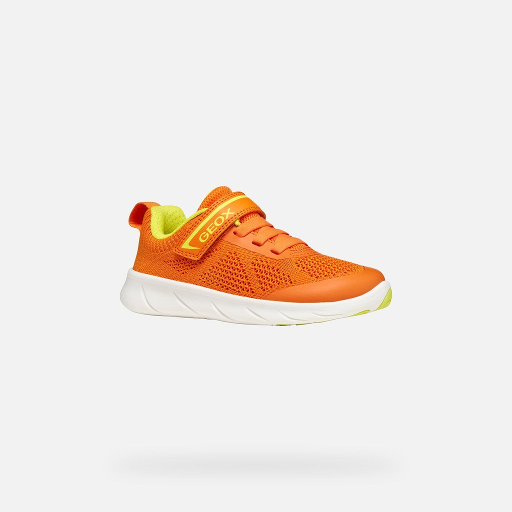 Geox pantofi baieti sport Barefoot Foot-Run 26-34 Orange/Lime green