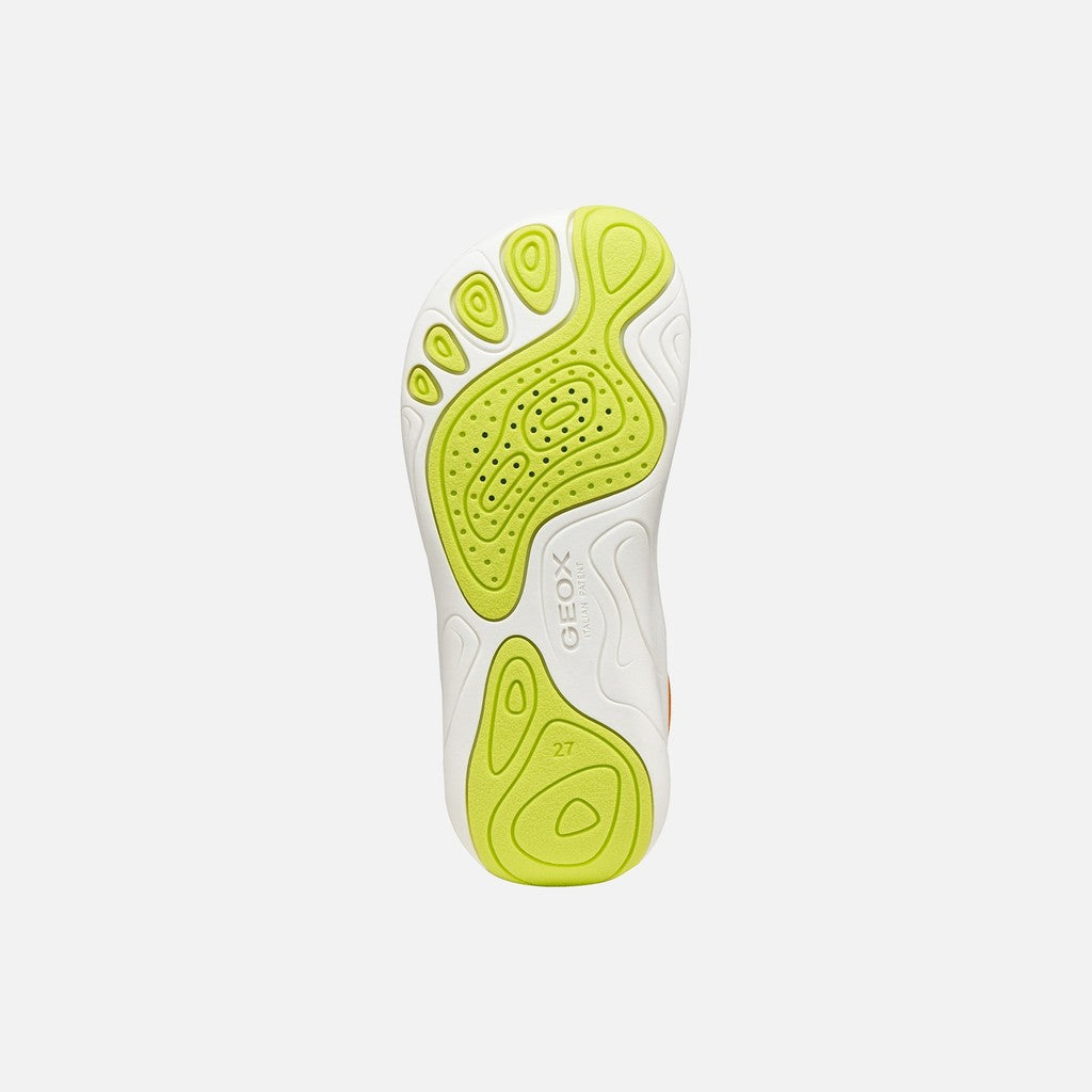 Geox pantofi baieti sport Barefoot Foot-Run 26-34 Orange/Lime green
