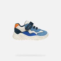 Geox pantofi baieti sport Ciufciuf 20-27 Ivory/Light blue
