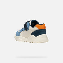 Geox pantofi baieti sport Ciufciuf 20-27 Ivory/Light blue