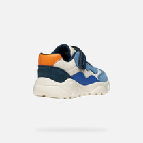 Geox pantofi baieti sport Ciufciuf 20-27 Ivory/Light blue