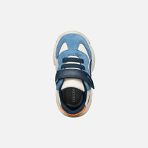Geox pantofi baieti sport Ciufciuf 20-27 Ivory/Light blue