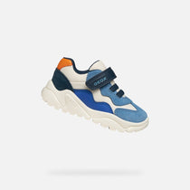 Geox pantofi baieti sport Ciufciuf 20-27 Ivory/Light blue