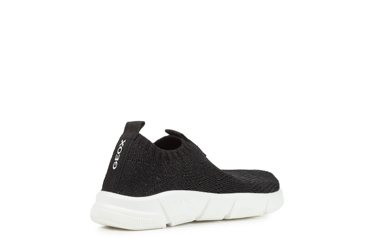 Geox pantofi baieti sport cu efect tricotat 28-39 Aril Black