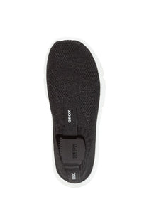 Geox pantofi baieti sport cu efect tricotat 28-39 Aril Black