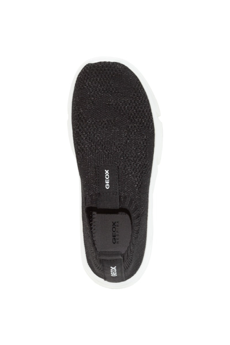 Geox pantofi baieti sport cu efect tricotat 28-39 Aril Black