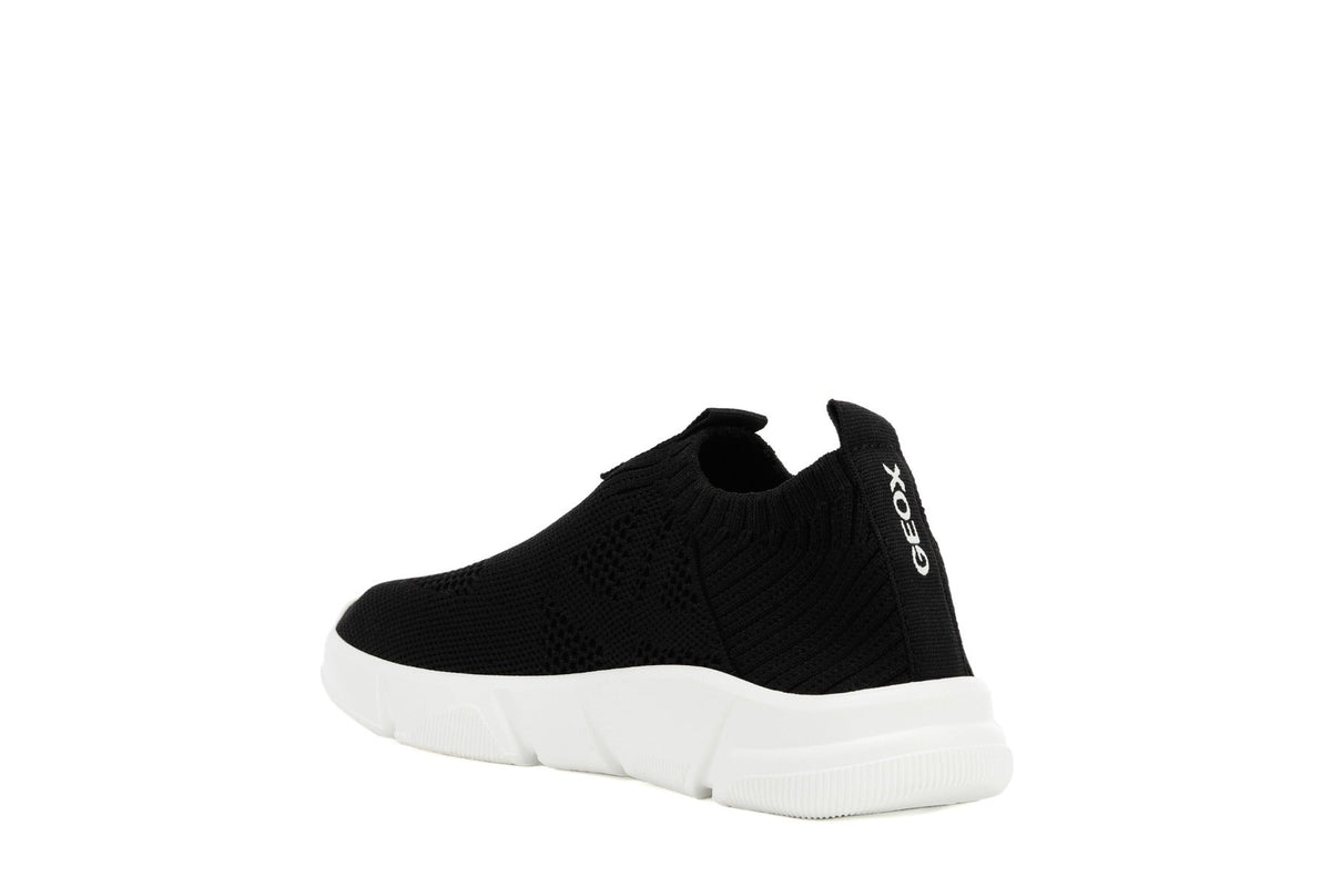 Geox pantofi baieti sport cu efect tricotat 28-39 Aril Black
