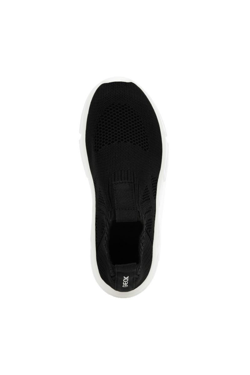 Geox pantofi baieti sport cu efect tricotat 28-39 Aril Black