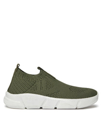 Geox pantofi baieti sport cu efect tricotat 28-39 Aril Military