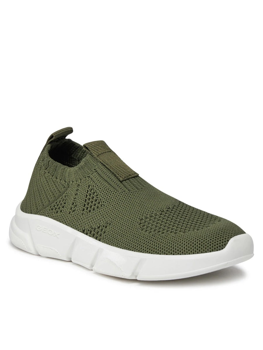 Geox pantofi baieti sport cu efect tricotat 28-39 Aril Military Imagine principală a produsului
