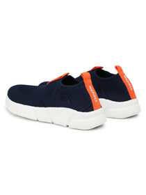Geox pantofi baieti sport cu efect tricotat 28-39 Aril Navy/Orange
