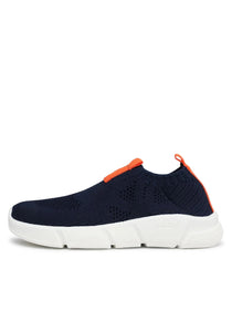 Geox pantofi baieti sport cu efect tricotat 28-39 Aril Navy/Orange