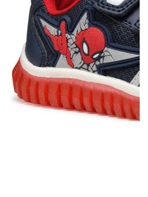 Geox pantofi baieti sport cu LED 20-27 Lightyloo Navy/Red Spiderman