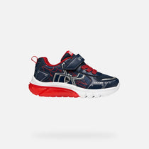Geox pantofi baieti sport cu LED Ciberdron 26-34 Navy/Red Spider-Man