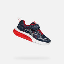 Geox pantofi baieti sport cu LED Ciberdron 26-34 Navy/Red Spider-Man