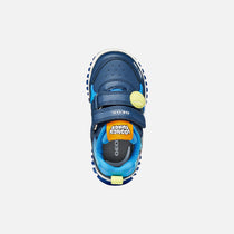 Geox pantofi baieti sport cu LED Lightyloo 21-27 Navy/Azure cu Bugs Bunny