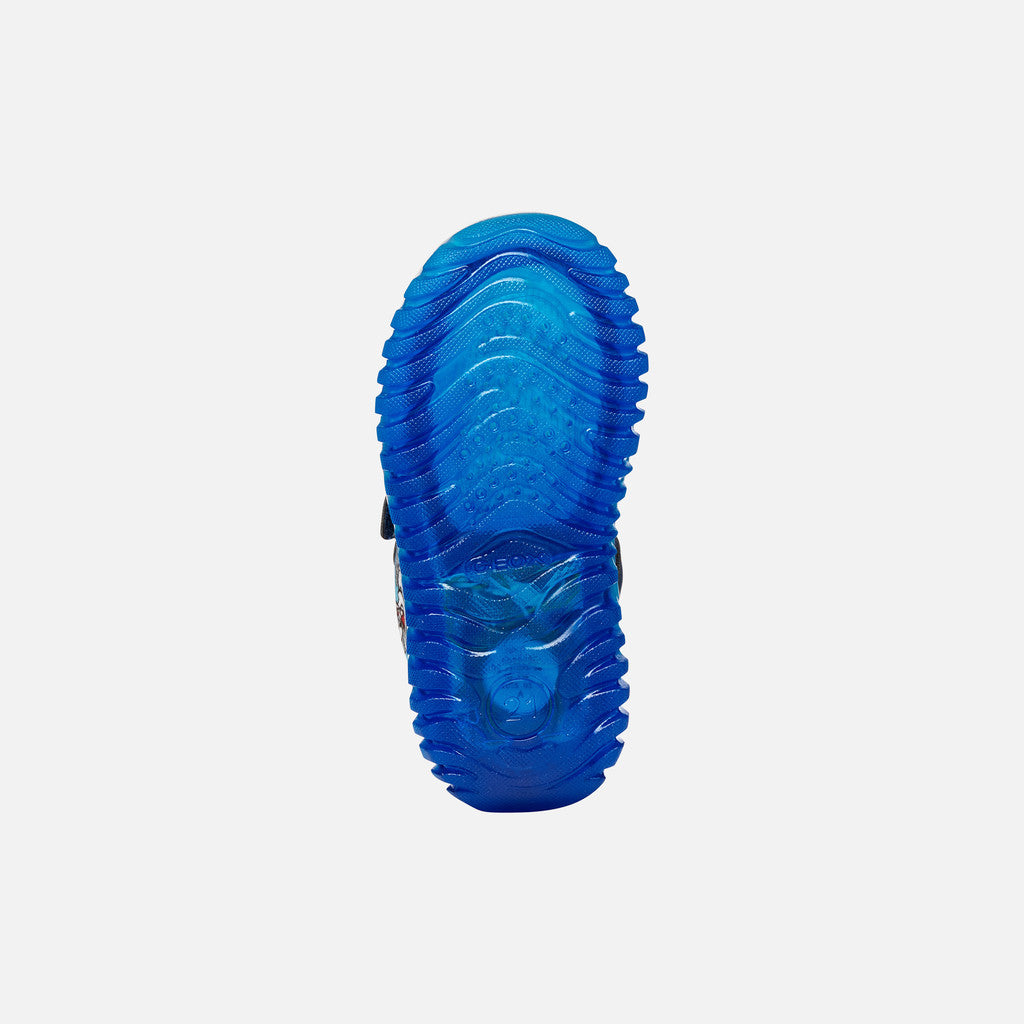 Geox pantofi baieti sport cu LED Lightyloo 21-27 Navy/Azure cu Bugs Bunny