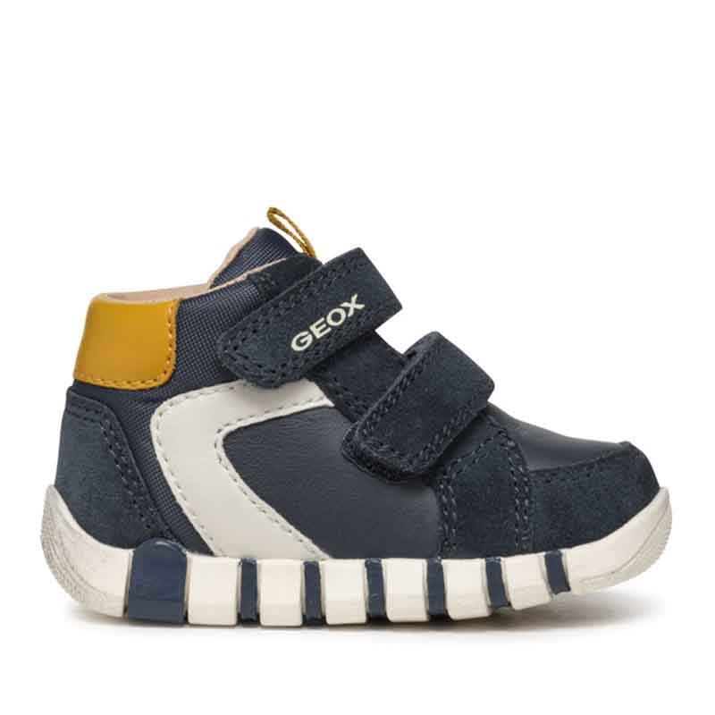 Geox pantofi baieti sport cu scai 18-26 Navy/Ochre Imagine principală a produsului