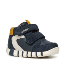 Geox pantofi baieti sport cu scai 18-26 Navy/Ochre