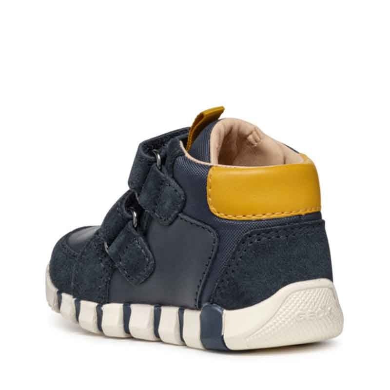 Geox pantofi baieti sport cu scai 18-26 Navy/Ochre