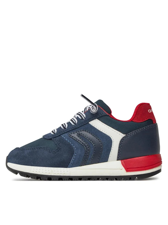 Geox pantofi baieti sport cu siret Alben 36-37 Navy/Avio