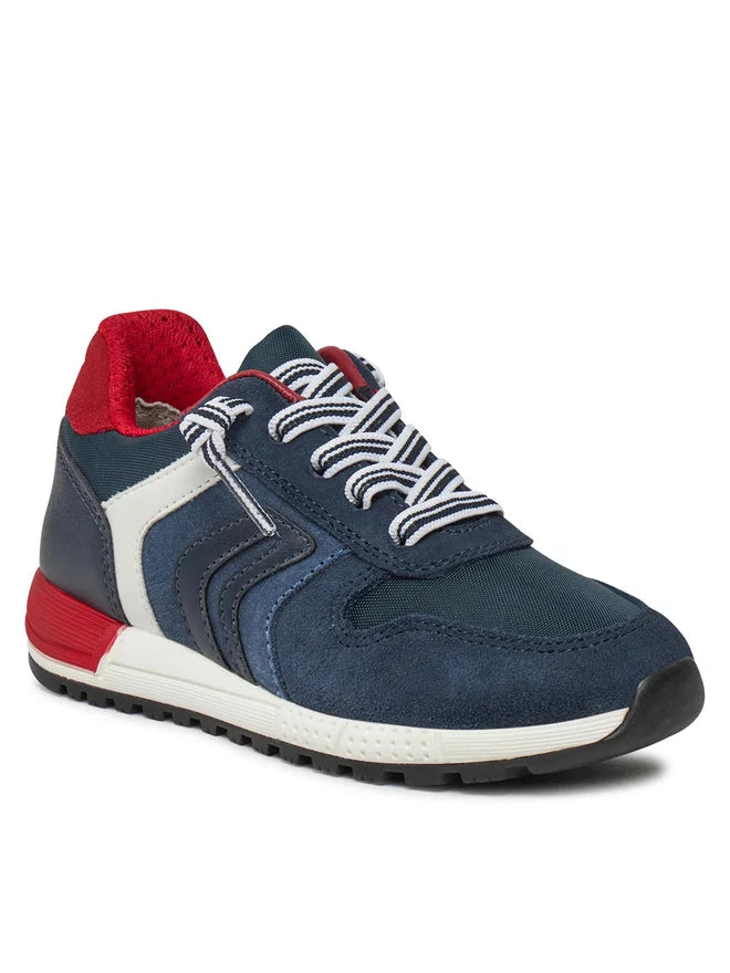 Geox pantofi baieti sport cu siret Alben 36-37 Navy/Avio