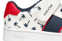 Geox pantofi baieti sport cu siret si scai 20-26 Eclyper White/Blue