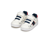 Geox pantofi baieti sport cu siret si scai 20-26 Eclyper White/Blue