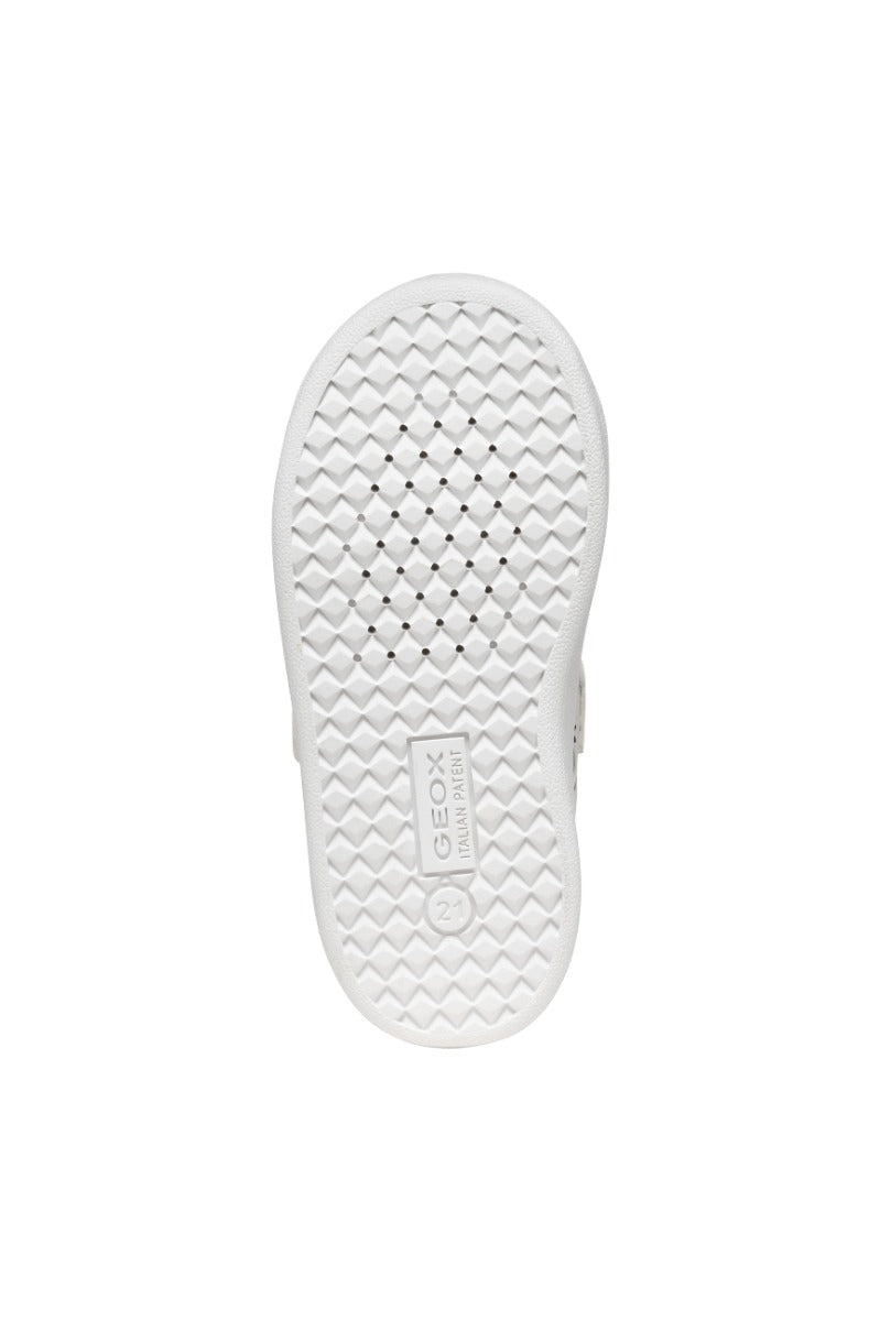 Geox pantofi baieti sport cu siret si scai 20-26 Eclyper White/Blue