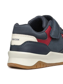 Geox pantofi baieti sport cu siret si scai 28-36 Navy/Dark Red