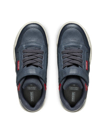 Geox pantofi baieti sport cu siret si scai 28-36 Navy/Dark Red