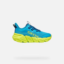 Geox pantofi baieti sport Flexyper Fast 28-36 Light Blue/Lime
