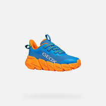 Geox pantofi baieti sport Flexyper Fast 28-36 Light blue/Orange