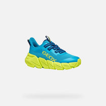 Geox pantofi baieti sport Flexyper Fast 28-36 Light Blue/Lime
