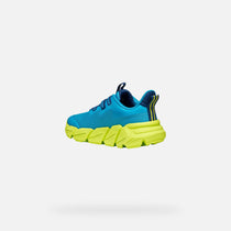 Geox pantofi baieti sport Flexyper Fast 28-36 Light Blue/Lime