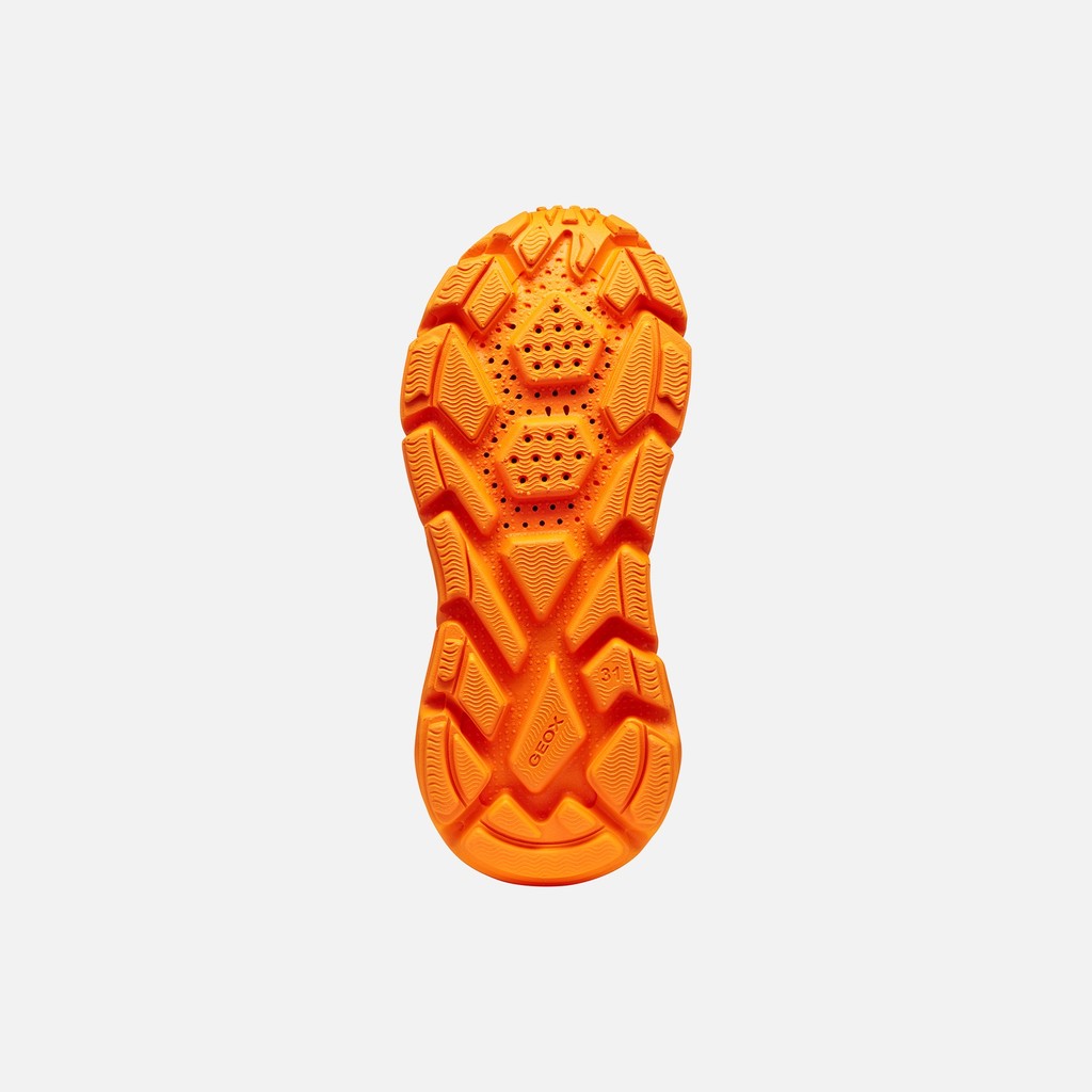 Geox pantofi baieti sport Flexyper Fast 28-36 Light blue/Orange