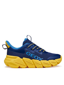 Geox pantofi baieti sport Flexyper Fast 28-36 Navy/Yellow