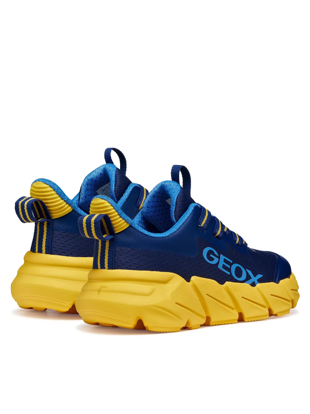 Geox pantofi baieti sport Flexyper Fast 28-36 Navy/Yellow